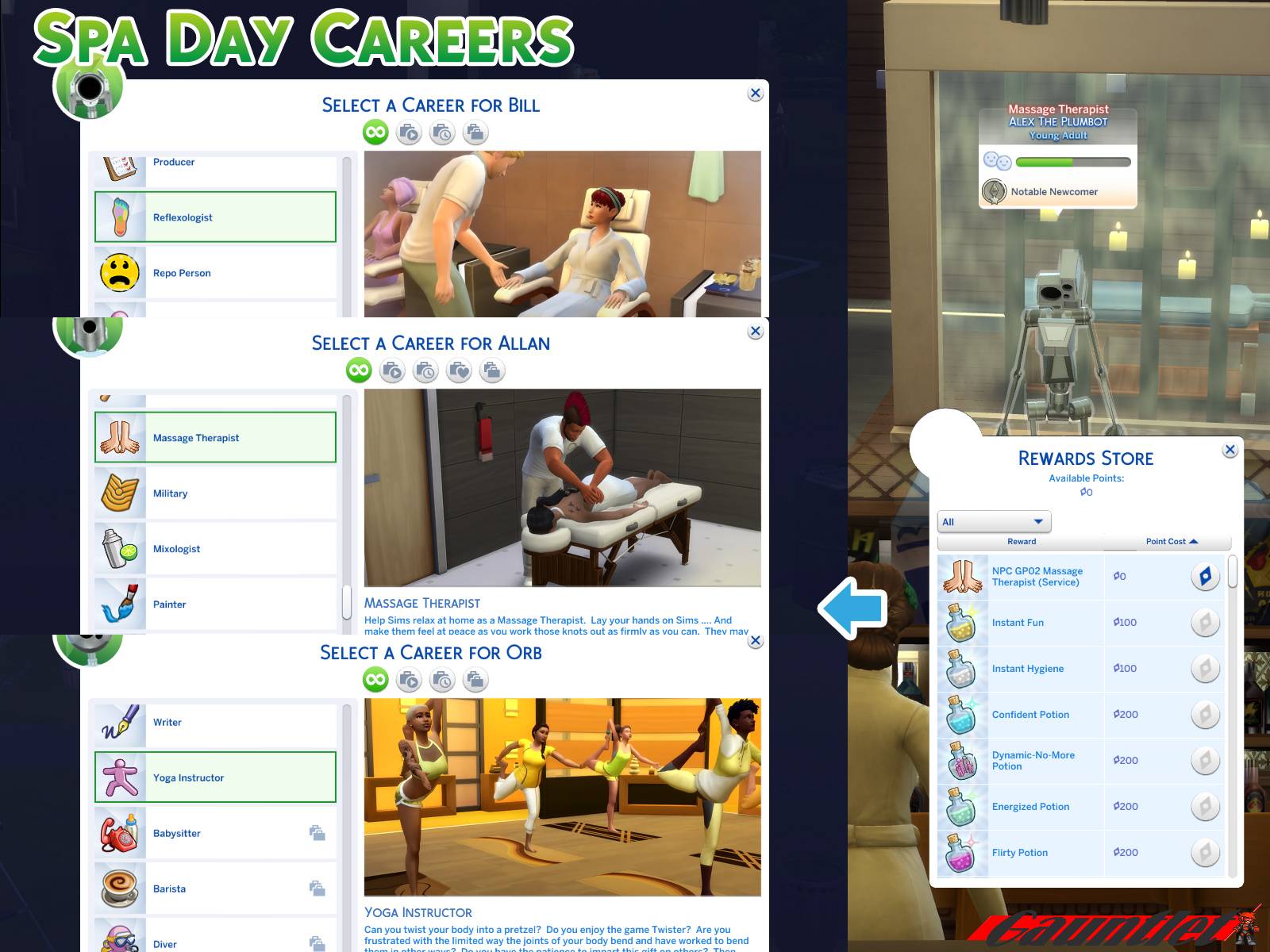 NPC Spa Day Careers - The Sims 4 Mods - CurseForge