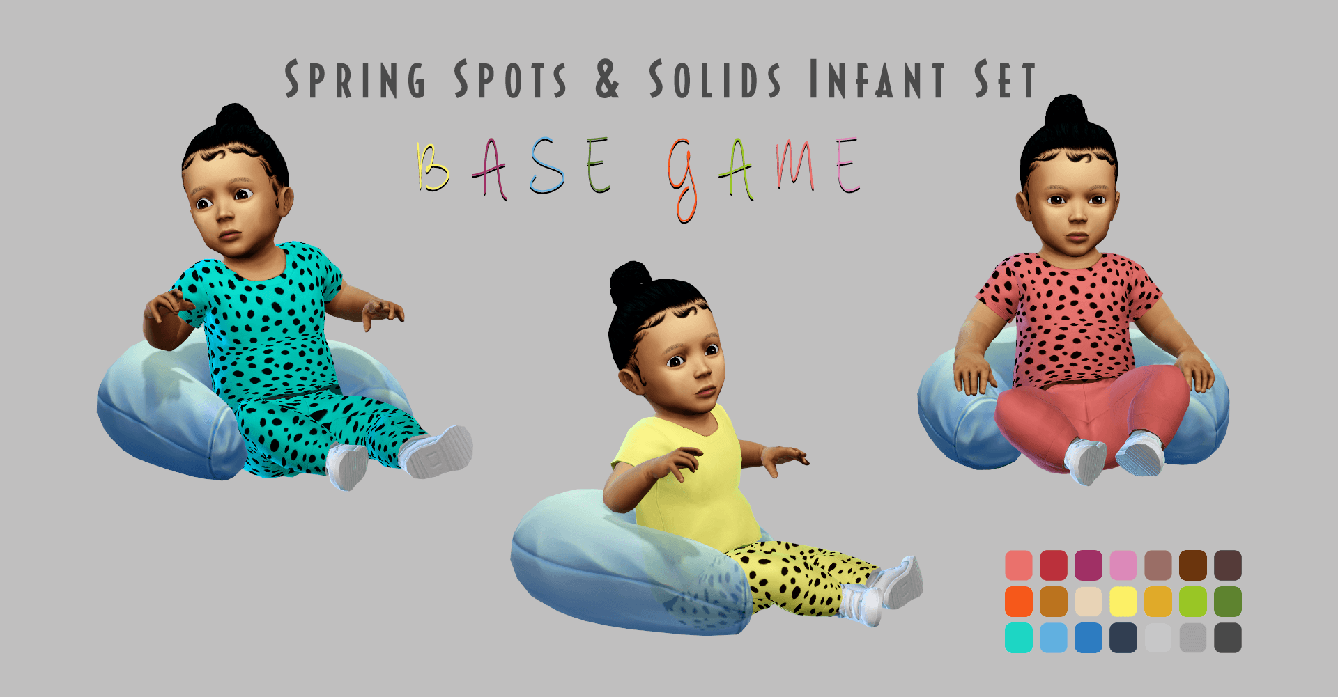 Spring Spots & Solids Infant Set (Base Game) - Gallery - The Sims 4 ...