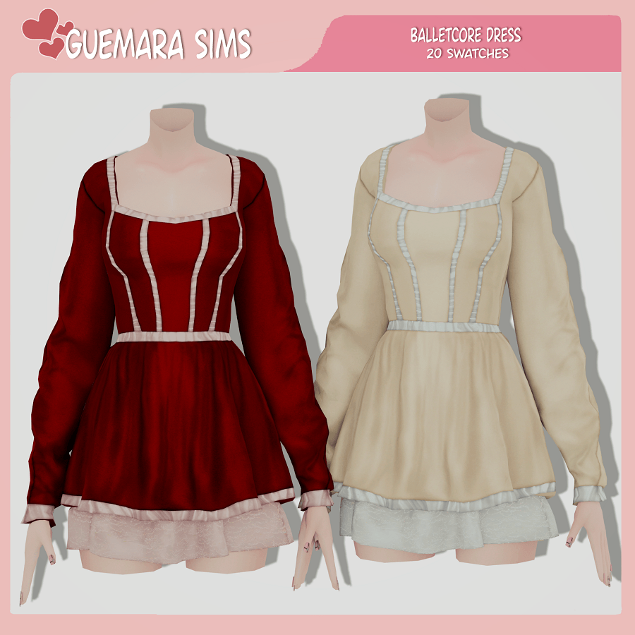 Balletcore Dress - Screenshots - The Sims 4 Create A Sim - Curseforge