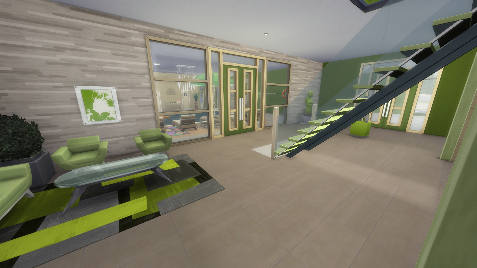 Thumbnail Entering the front of the building lands you at the communal sitting area