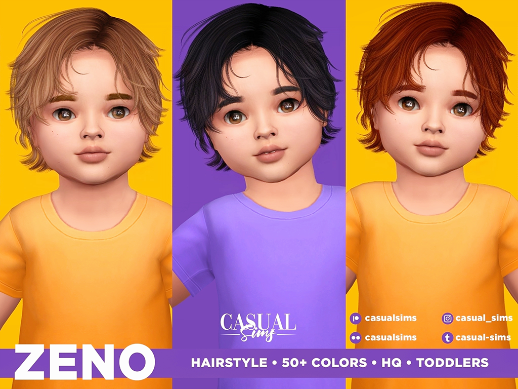 CasualSims - Zeno Hairstyle Toddlers - The Sims 4 Create a Sim - CurseForge