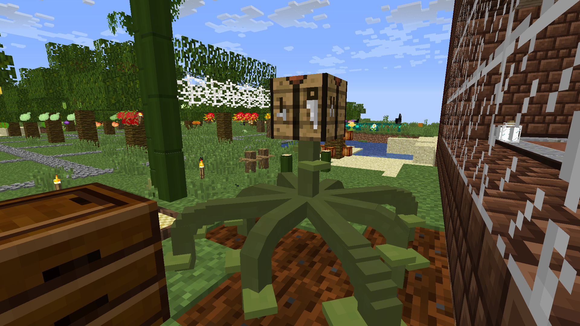 Thumbnail 8:45am - Return from pilgrimage to the cube to check on more crops.