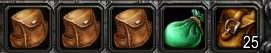 <p>Free slots summed up (all bags/globally)</p>