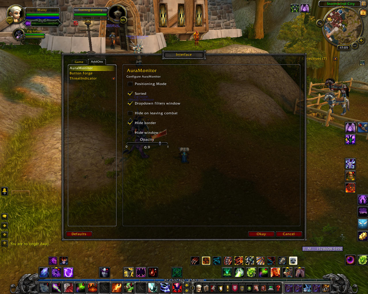 <p>Settings window</p>