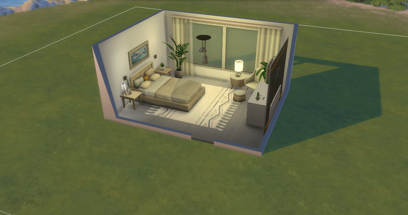 White Bedroom No CC Screenshots The Sims 4 Rooms / Lots