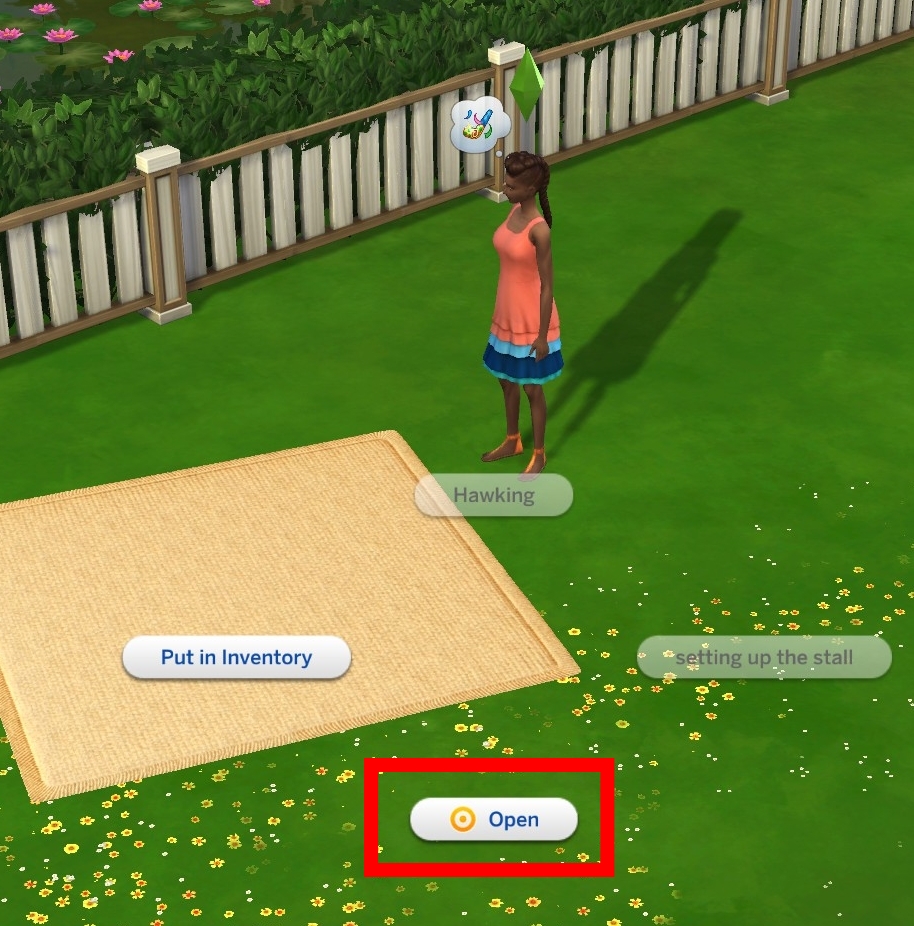 Thumbnail You can click "Open" to manage items