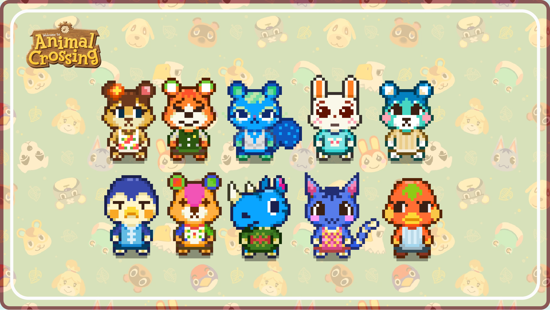 (AT) Animal Crossing Villager Plushies