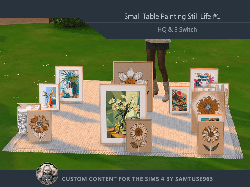 Not only will it add more fun to your decor, this painting can be sold on your Square Stall Rug.