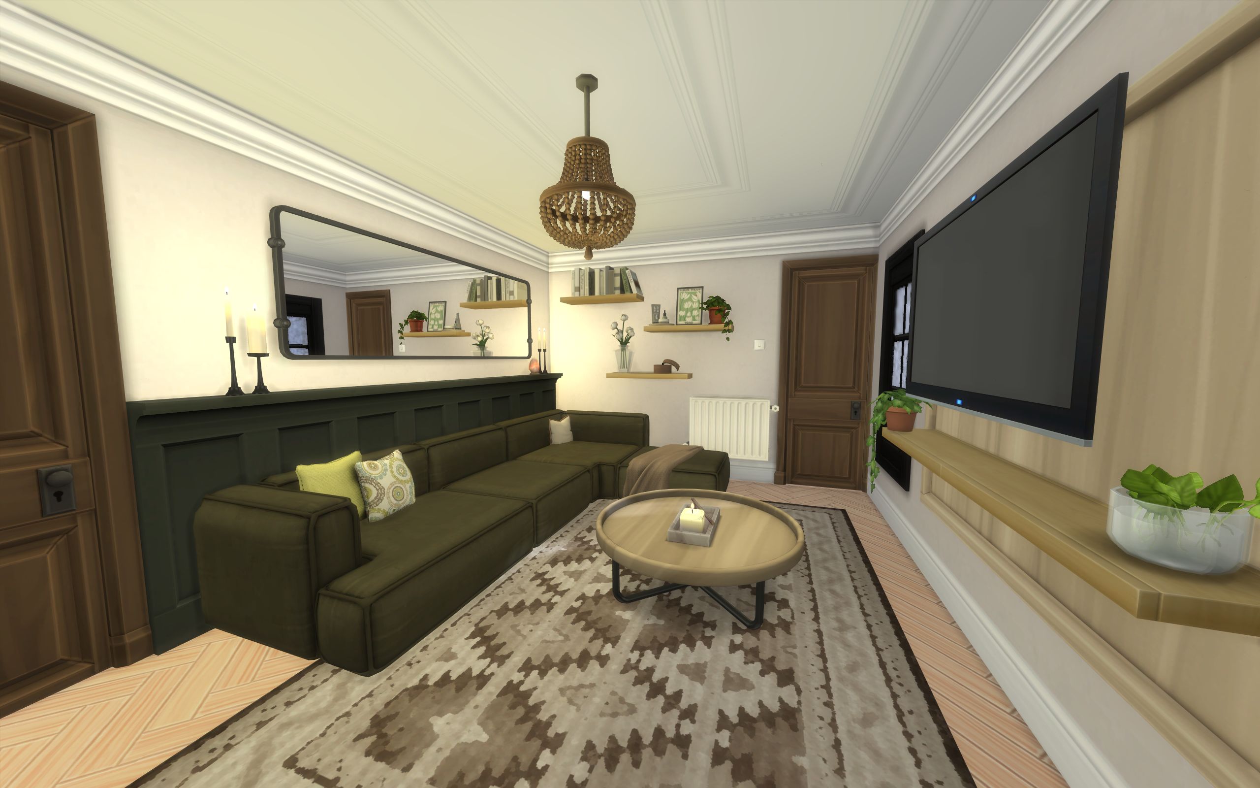 Charly Pancake inspired Cosy Living The Sims 4 Rooms / Lots