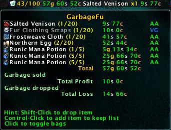 <p>Picture of the GarbageFu interface</p>