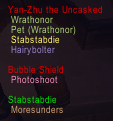<p>Raid Targets frame</p>