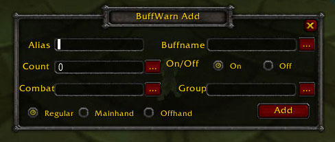 <p>BuffWarn add warning GUI</p>