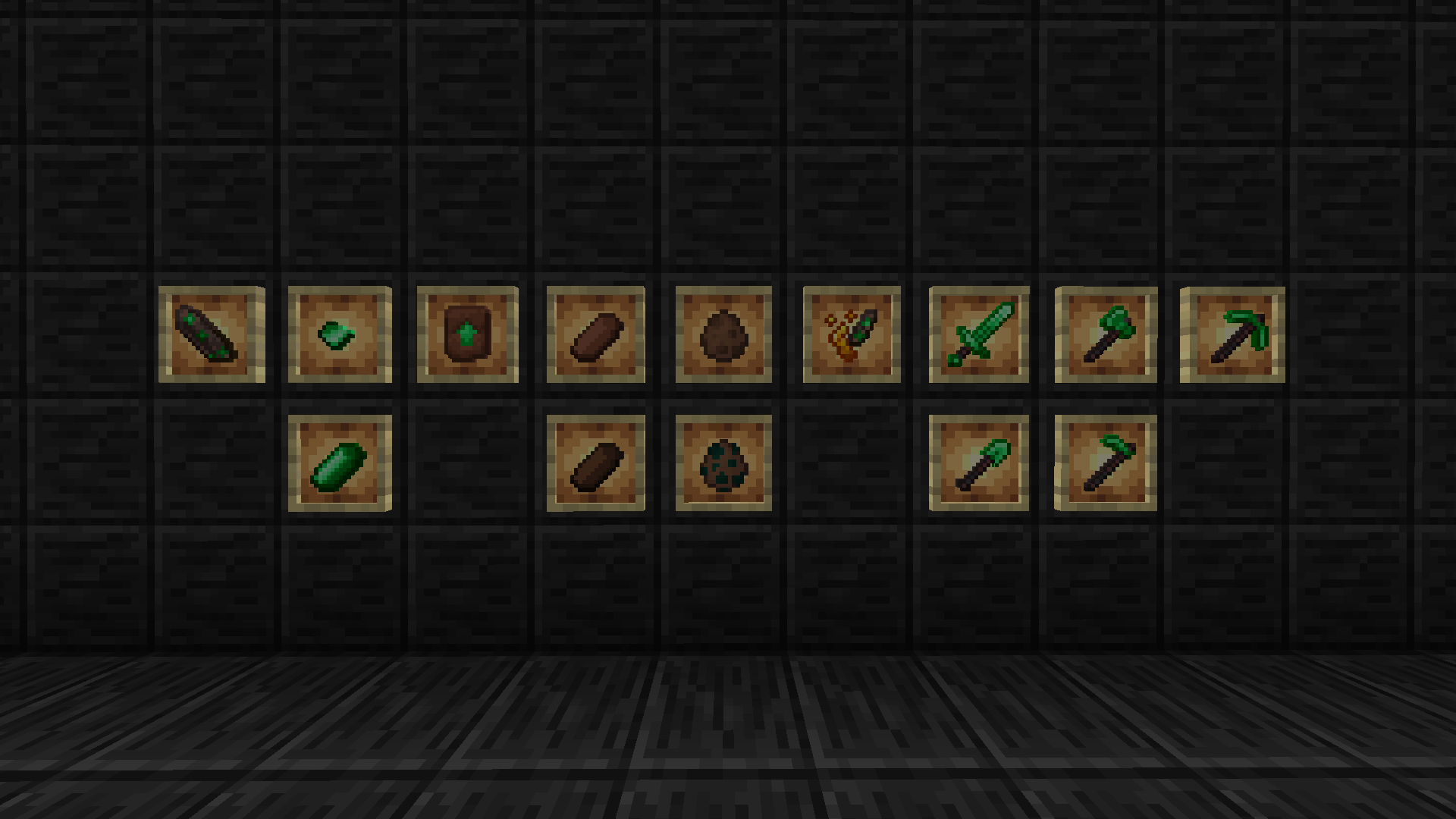 Thumbnail From left to right: John Shard, John Nose Fragment, John Nose, Raw Nose, Cooked Nose, Nose Spawn Egg, Witch Nose Spawn Egg, Shard and Powder, John Sword, John Shovel, John Axe, John Hoe, John Pickaxe