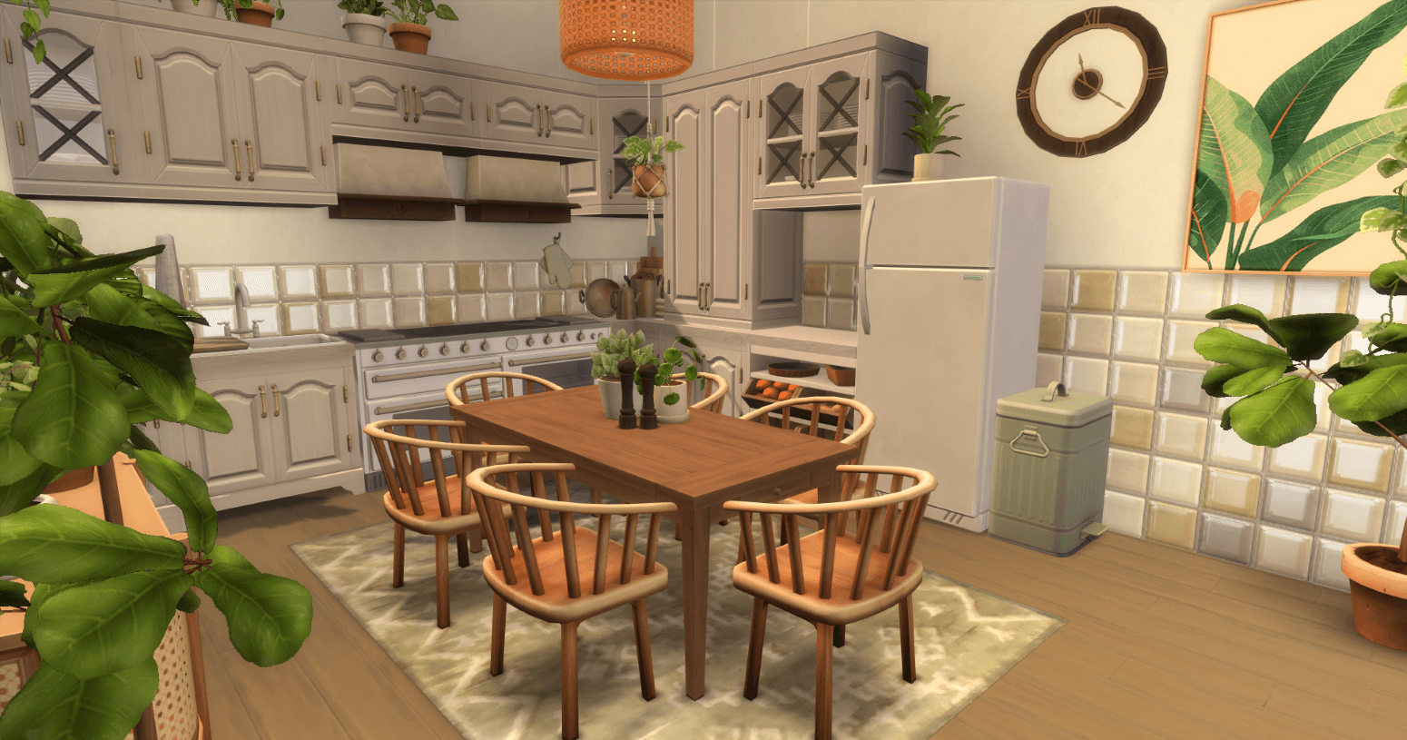 Planty Kitchen & Dining - Boho House - Screenshots - The Sims 4 Rooms ...