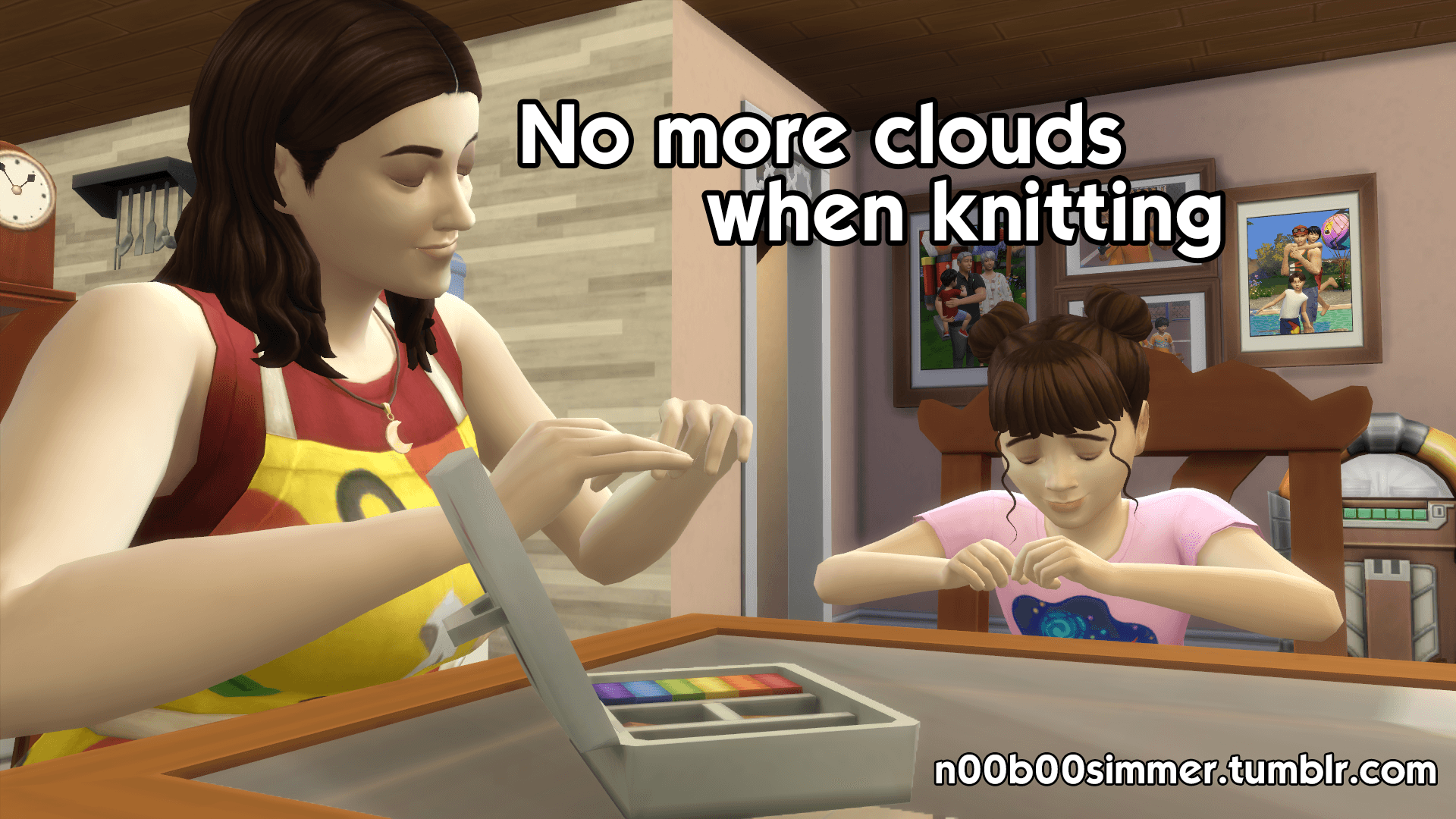 No more clouds when knitting