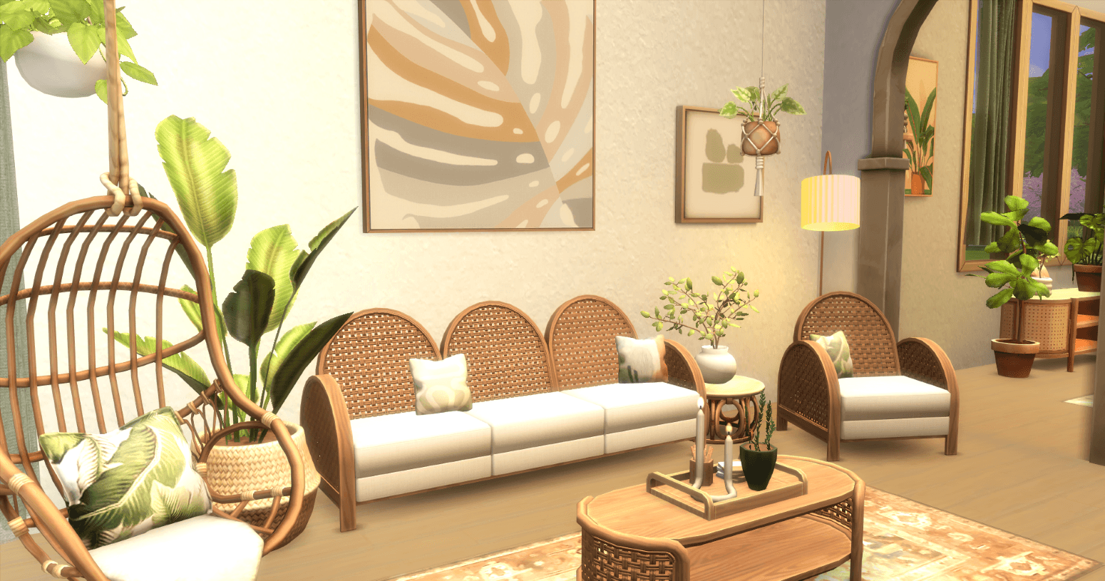 Planty Living Room - Boho House - Screenshots - The Sims 4 Rooms / Lots ...