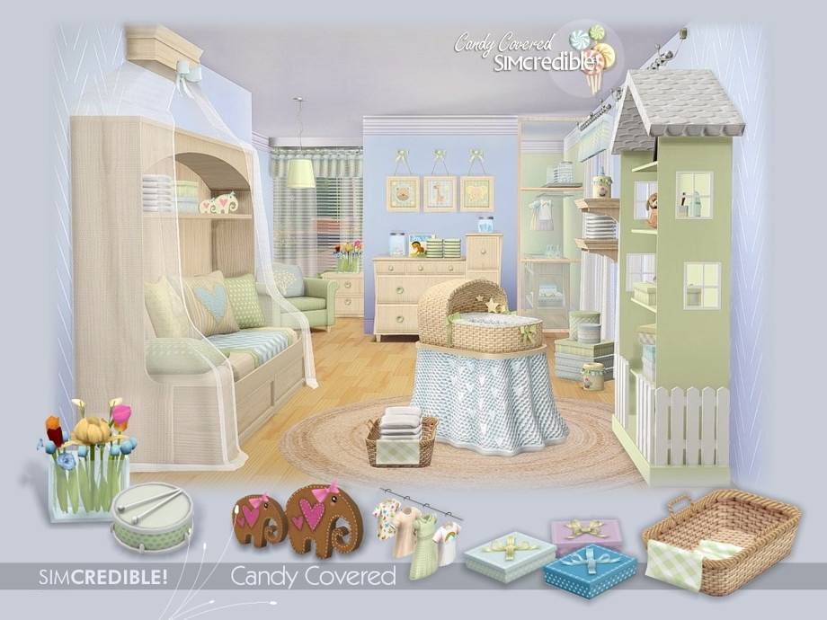 Candy Covered Newborn Nursery 🐣 - Screenshots - The Sims 4 Build / Buy ...