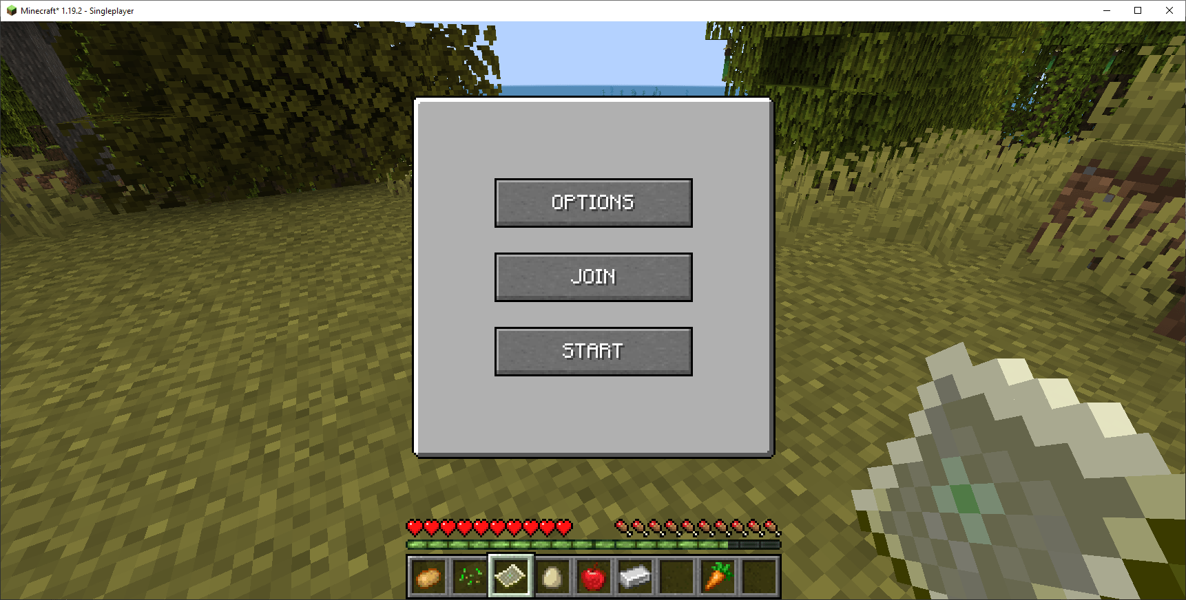 The Bingo start screen