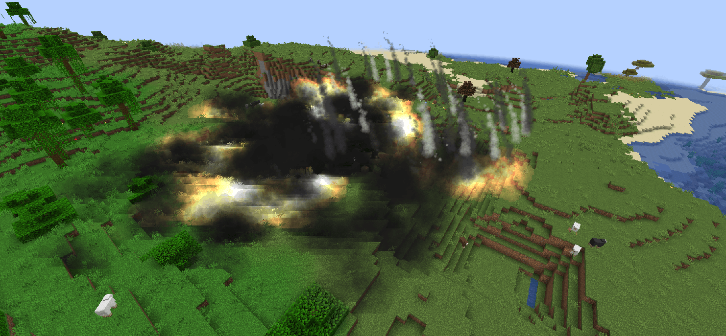 Meteorite explosion