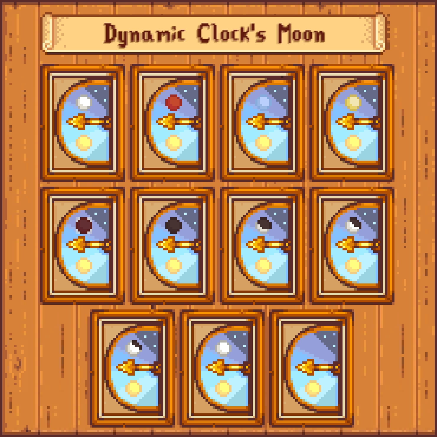 Dynamic Clock's Moon