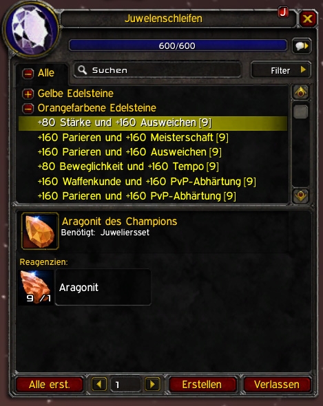 <p>Jewelcrafting gems stats instead of names</p>