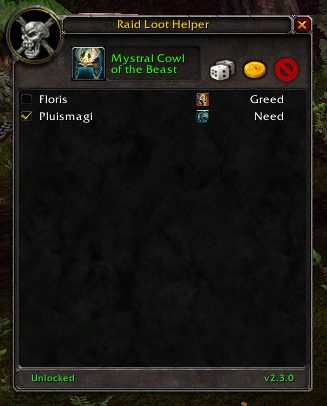 <p>The frame that pops up for regular group members.</p>