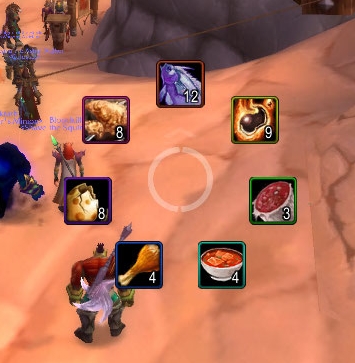 <p>A view of the ring, with 'Well Fed' items ordered by iLevel then name.</p>