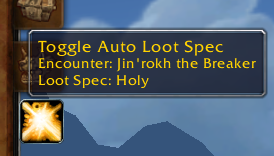 <p>Change auto loot spec for each boss.</p>