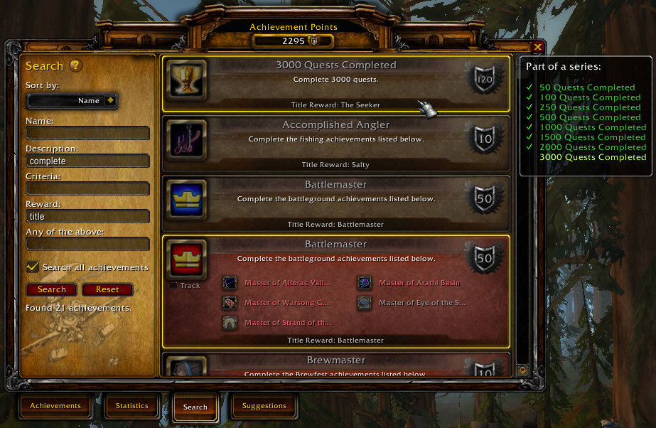 Guild Achievements Leaderboard - World of Warcraft Addons - CurseForge