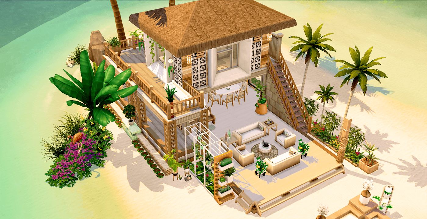 Sulani Vacation Rental - NO CC - Screenshots - The Sims 4 Rooms / Lots ...