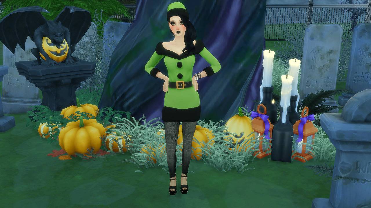 Mrs. Santa Dress & Hat Gift Set - Gallery - The Sims 4 Create a Sim ...