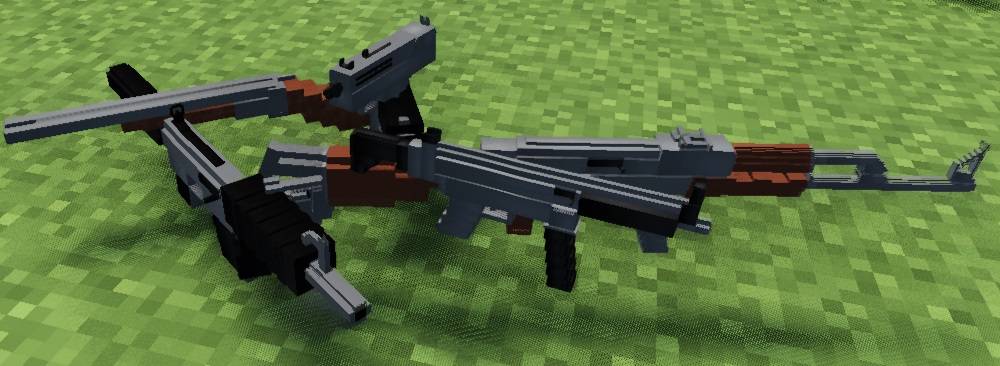 Thumbnail You can't craft them. You can only get from Gun Crate. Gun have durability which you can check if press (default) "i" button. If gun broken put gun and parts in workbench to repair. Default "R" to reload