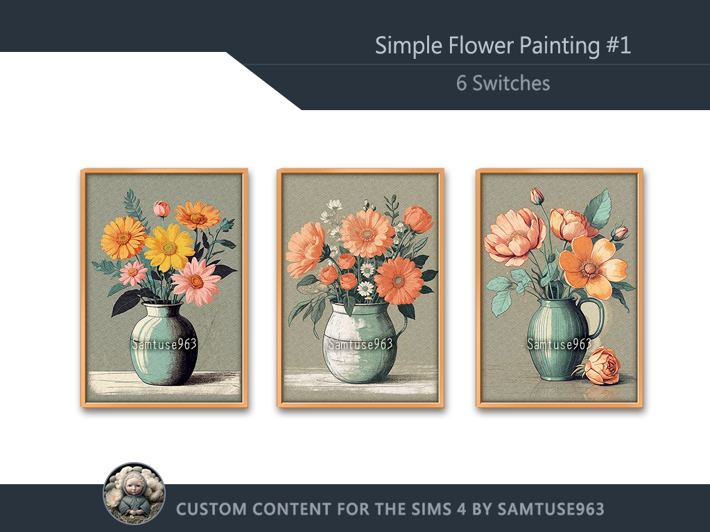 
Still Life Color Sketch Painting #1 Sellable Extra A Samtuse963'