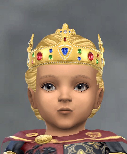 CK3 Royal Crown 2 - with Hair Attached - Screenshots - The Sims 4 ...