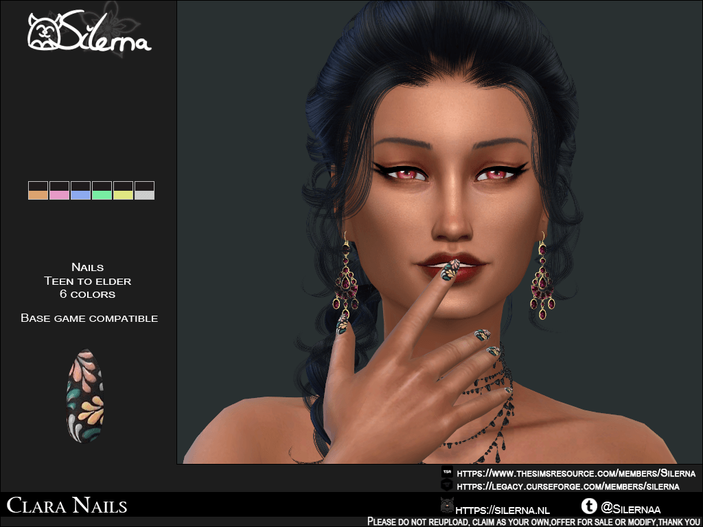 Clara Nails - Gallery - The Sims 4 Create a Sim - CurseForge
