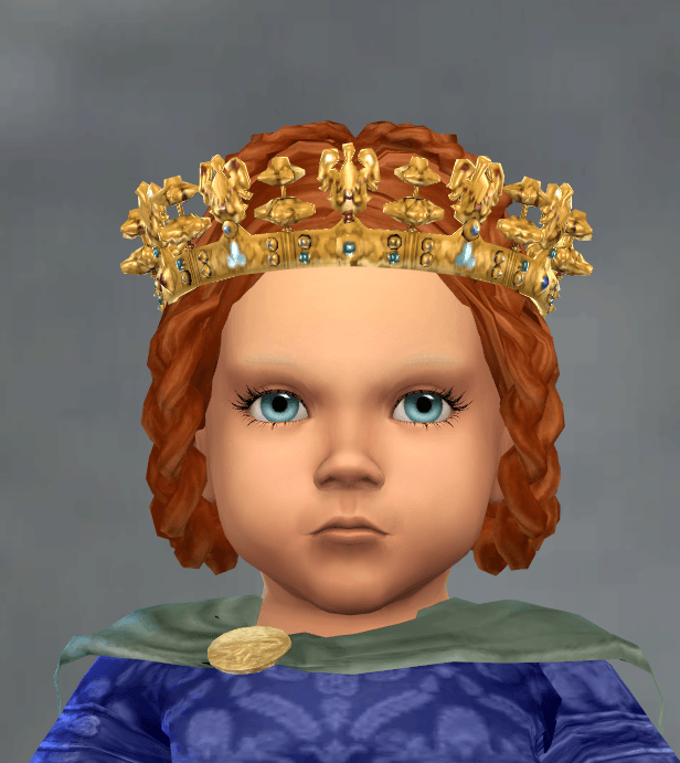 CK3 Royal Crown 3 with Hair Attached - Screenshots - The Sims 4 Create ...