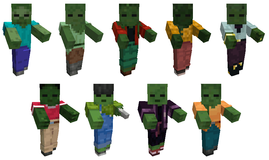 Undopia Zombie Skins - Minecraft Resource Packs - CurseForge