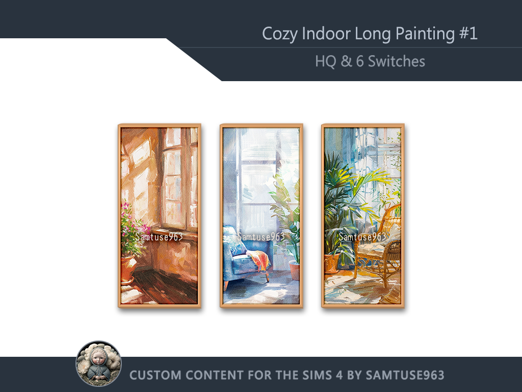 Cozy Indoor Long Painting #1 Sellable Samtuse963