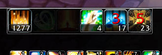 <p>Example bar for holy priest</p>