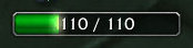 <p>Screen shot showing the EnergyMonitor with the Blizzard bar, Blizzard Tooltip edge, text set to "&e / &em" on a rogue with 110 total energy.
</p>