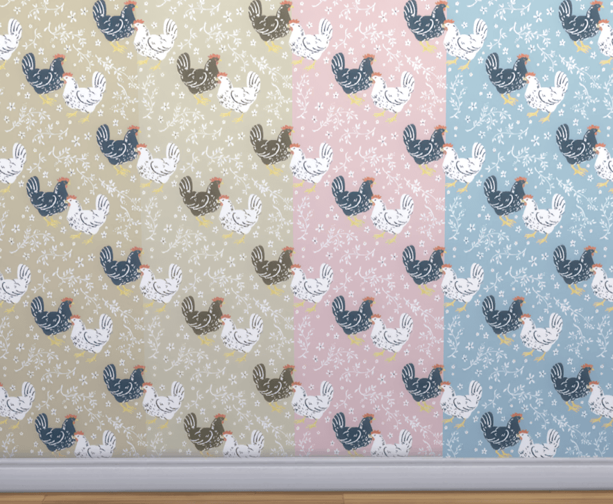 4 full wall chicken papers