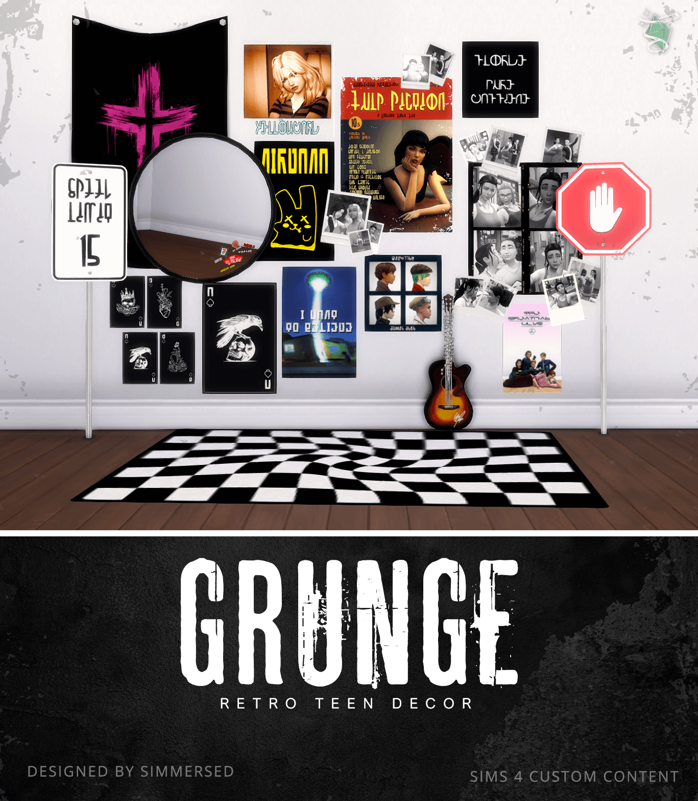 早割ex 4 Sims The - Decor Grunge Teen Build CurseForge - Buy / アート・デザイン・音楽