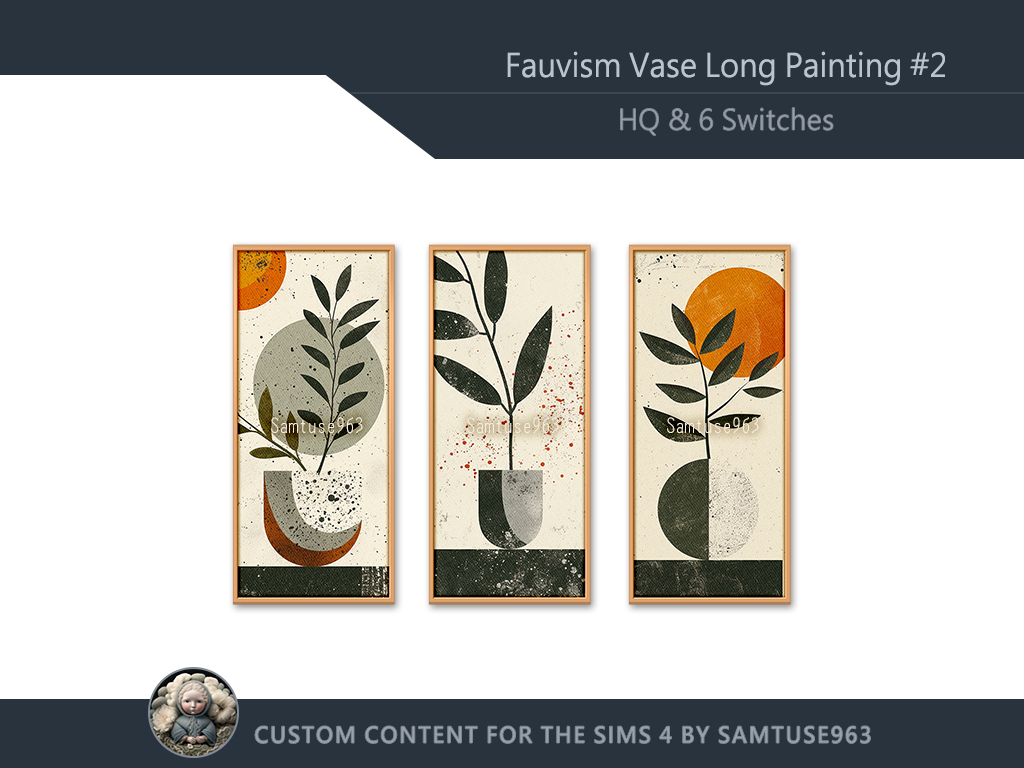 Fauvism Vase Long Painting #2 Sellable Samtuse963