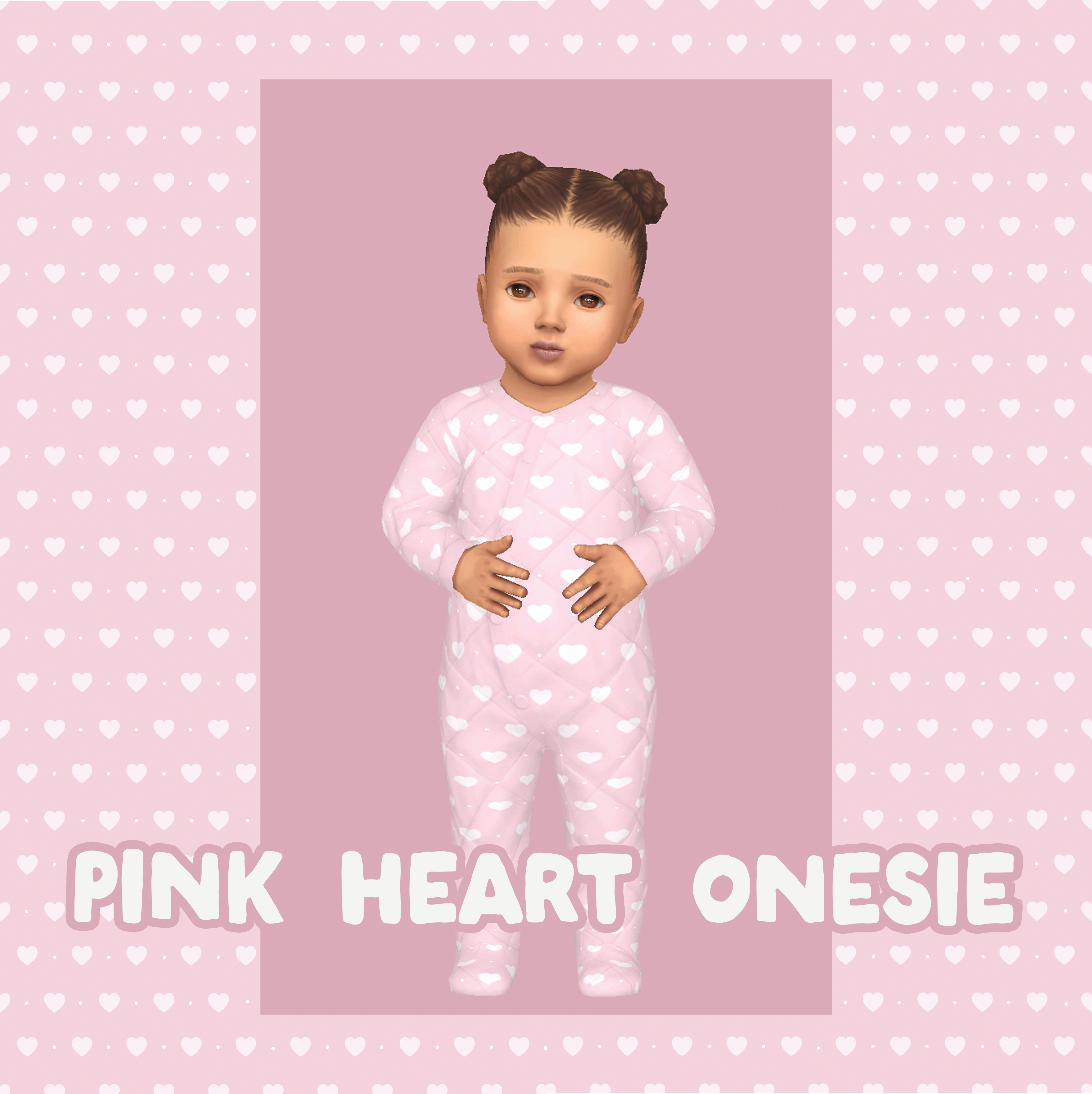 Pink Heart Onesie
