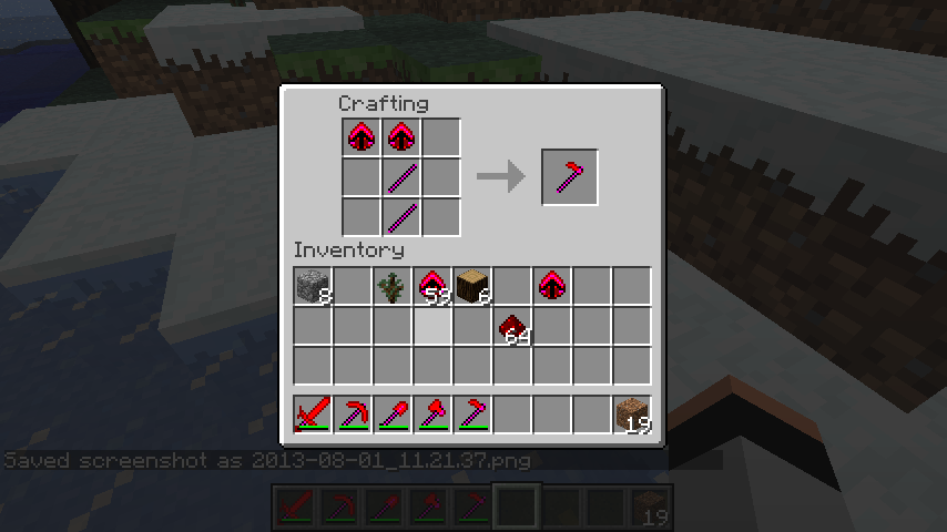 a pic of the crafting recipe