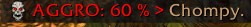 <p>Showing threat lead while tanking</p>