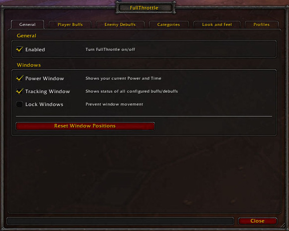 <p>Config: General</p>