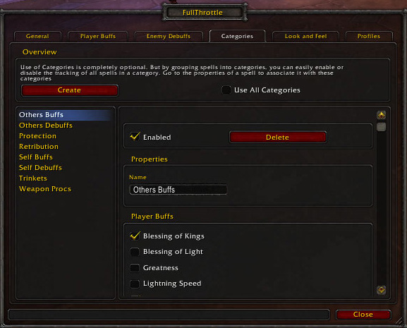<p>Config: Categories</p>