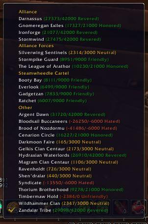 <p>See them all and pick one to track.</p>