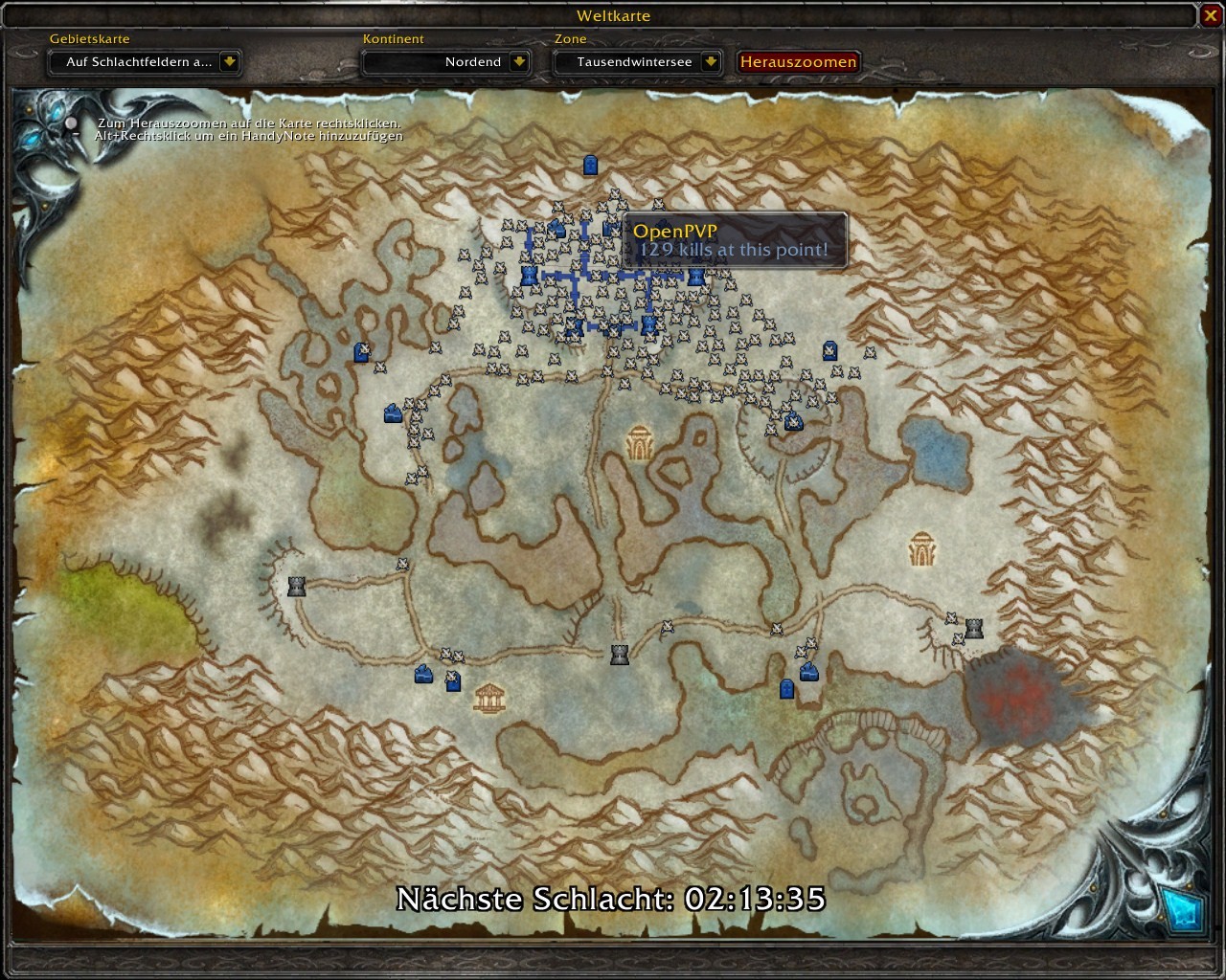 <p>Wintergrasp after some battles<br>
- show summary of all kills at this point</p>
